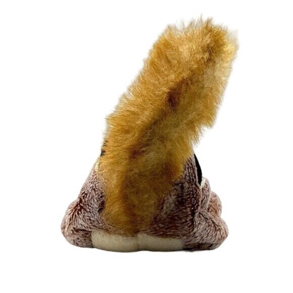 Ty Beanie Babies Realistic Chipmunk Plush 7" Stripe Fluffy Tail Chipper Vintage - Picture 4 of 8